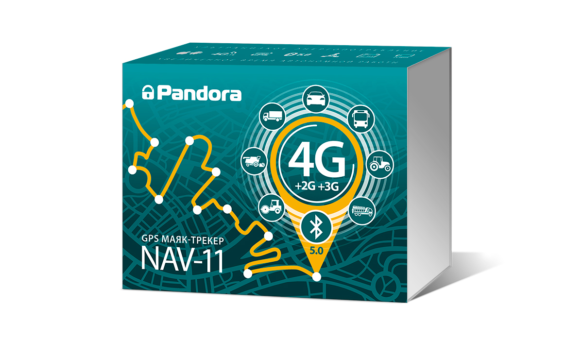 Телеметрический модуль 4G/GPS-трекер Pandora NAV-11 Телеметрический модуль 4G/GPS-трекер Pandora NAV-11