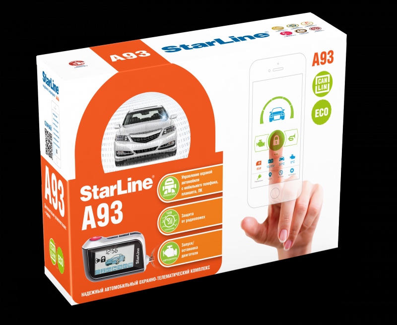 Автосигнализация StarLine A93 2CAN+LIN ECO Автосигнализация StarLine A93 2CAN+LIN ECO